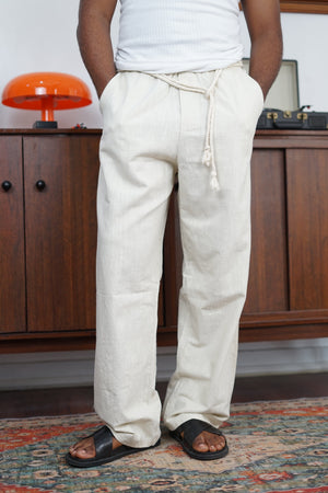 Essence of Life Baggy Linen Pants in Nature