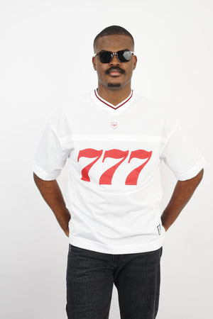 Vamos Premium League Mesh Jersey T-shirt in White