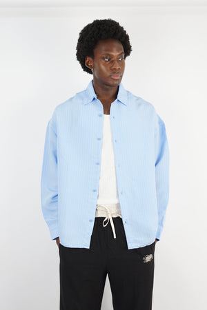 Vamos Pinstripe Shirt in blue