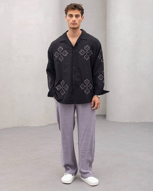 2morrow Mosaic Shirt in Black