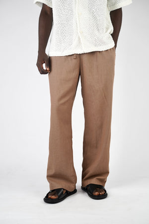 Garm Island Linen Hemp Pants in Brown