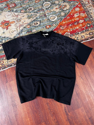 Retro Club Drop Splash T-shirt in Black