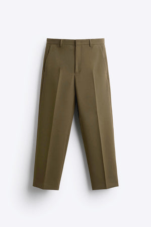Garm Island Formal straight Pants in khaki