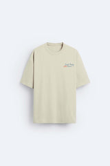 Garm Island St Tropez Backprint T-shirt in beige