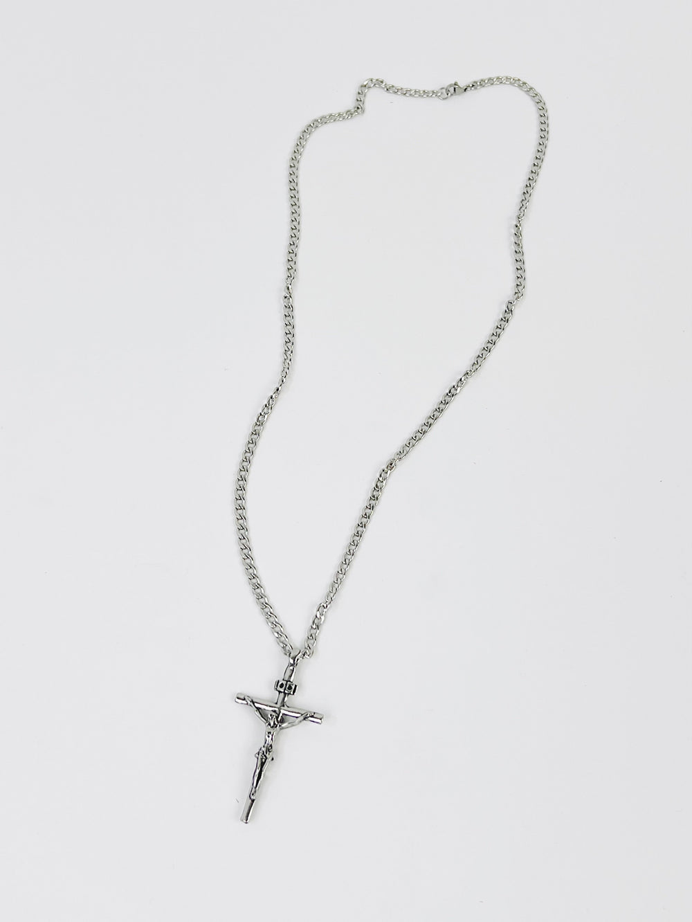 Crucifix Necklace in silver