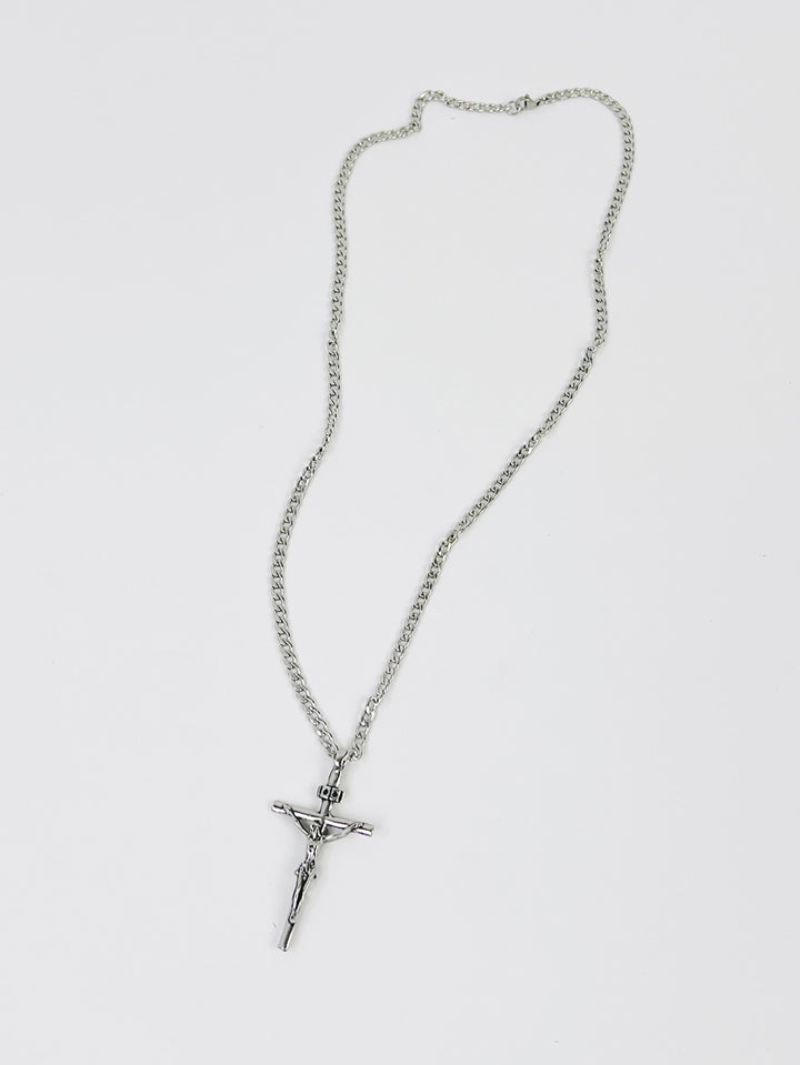 Crucifix Necklace in silver