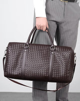 Venta woven duffel bag in brown