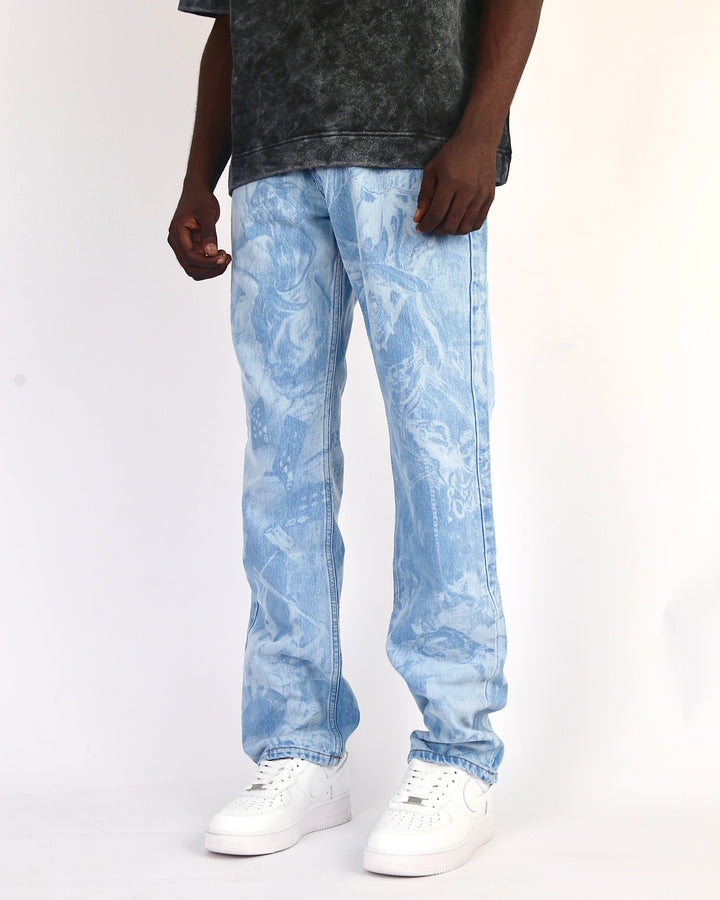 Difransel Cherub Denim Jeans in Light Blue