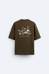 Garm Island Café T-shirt in brown