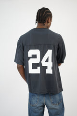 Vamos young studios mesh jersey t-shirt in grey