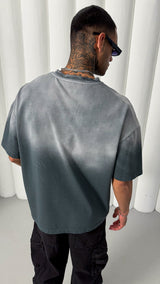 Mechanic Sun Faded T-shirt in Grey