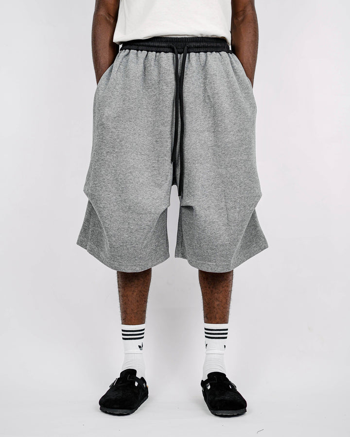Nuclear Fussion layered Sweat Shorts in Grey