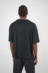 Vamos Victory Oversized Mesh Jersey T-shirt in Black
