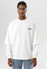 Essence of Life Longsleeve Layered t-shirt in white