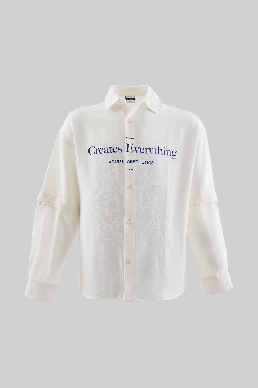 Machinist detachable Shirt in White