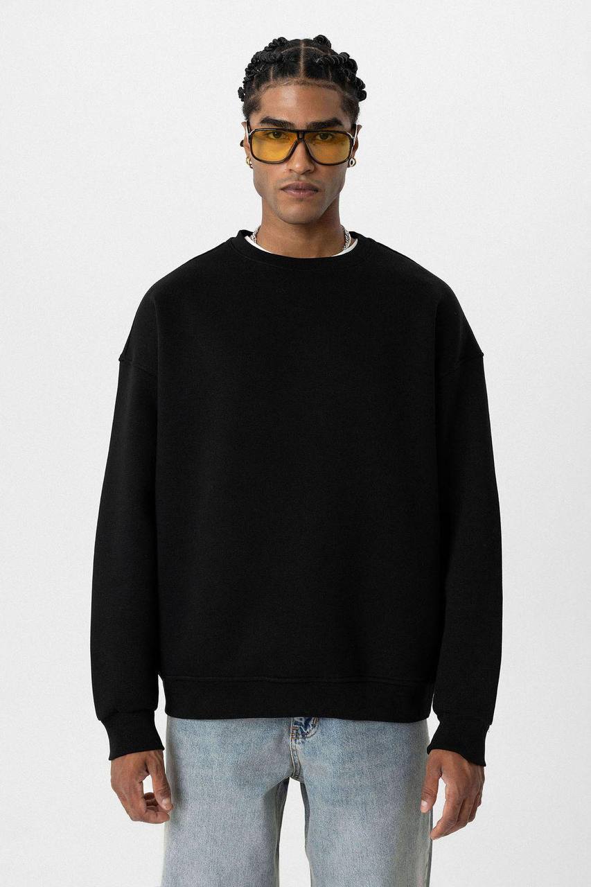 Vamos Premium Oversized Sweatshirt in Black