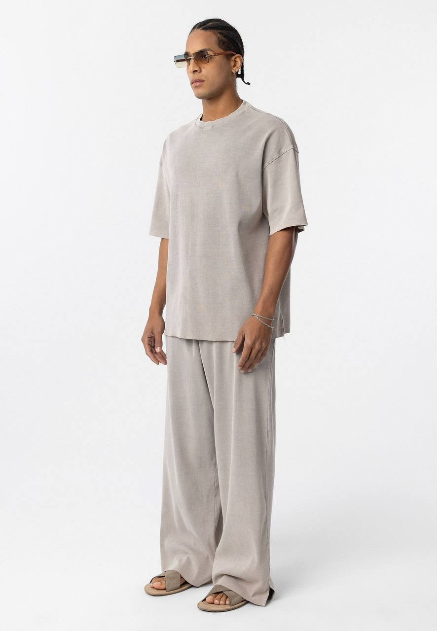 Essence of life washed pants in stone