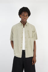 Essence of Life Oversized Short Sleeve Shirt in Khaki