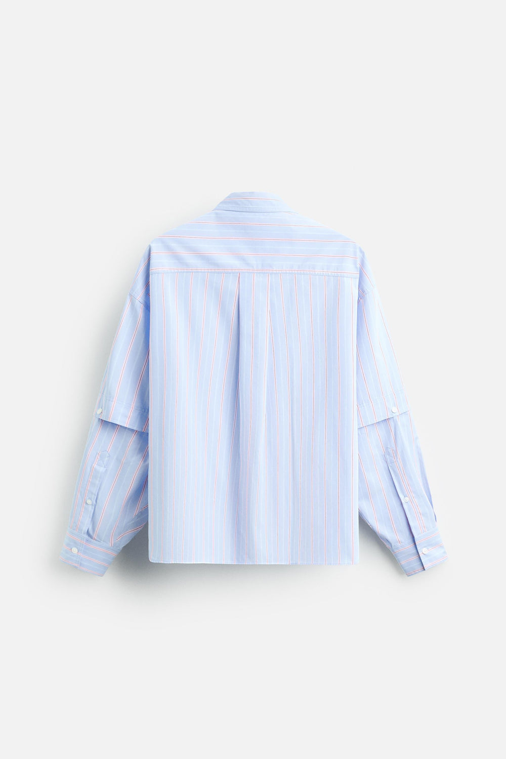 Garm Island Detachable Sleeve Striped Shirt