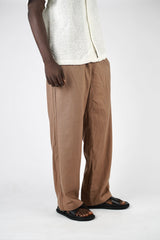 Garm Island Linen Hemp Pants in Brown