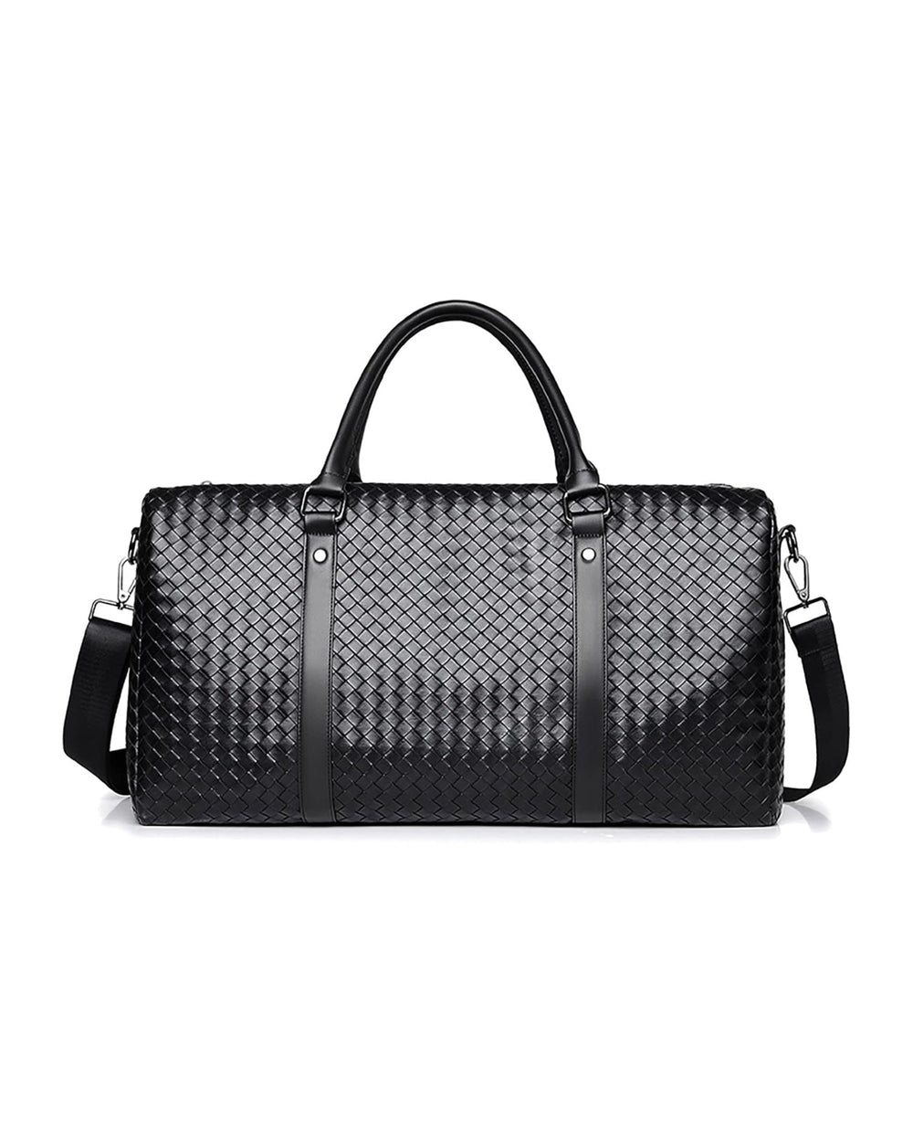 Venta woven duffel bag in black