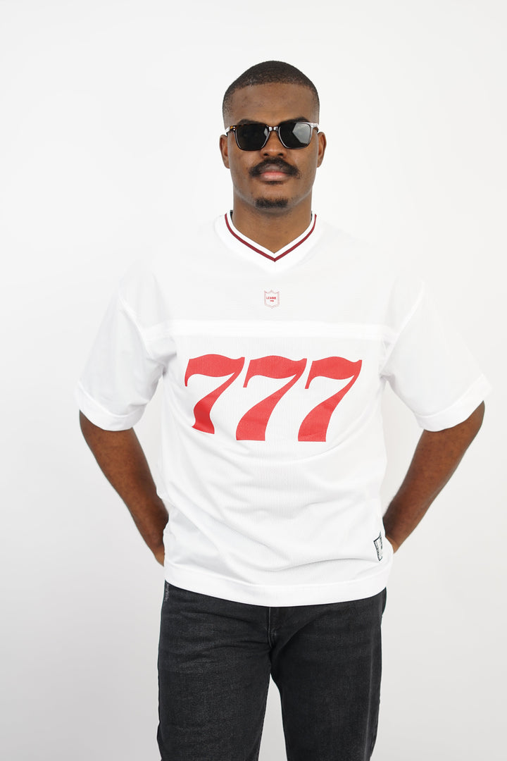 Vamos Premium League Mesh Jersey T-shirt in White