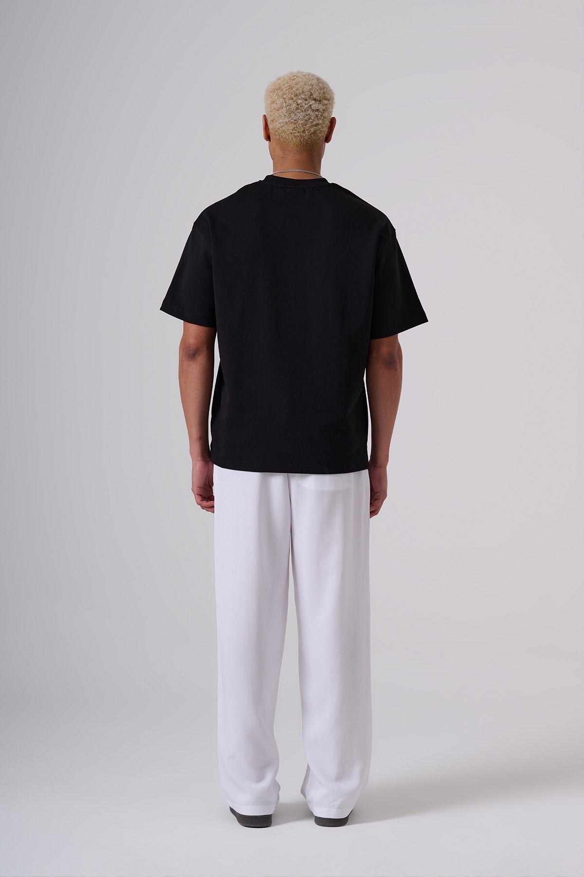 2512 t-shirt with constrast drawing in Black