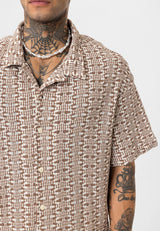 Essence of Life Comfort Aster Shirt in Brown