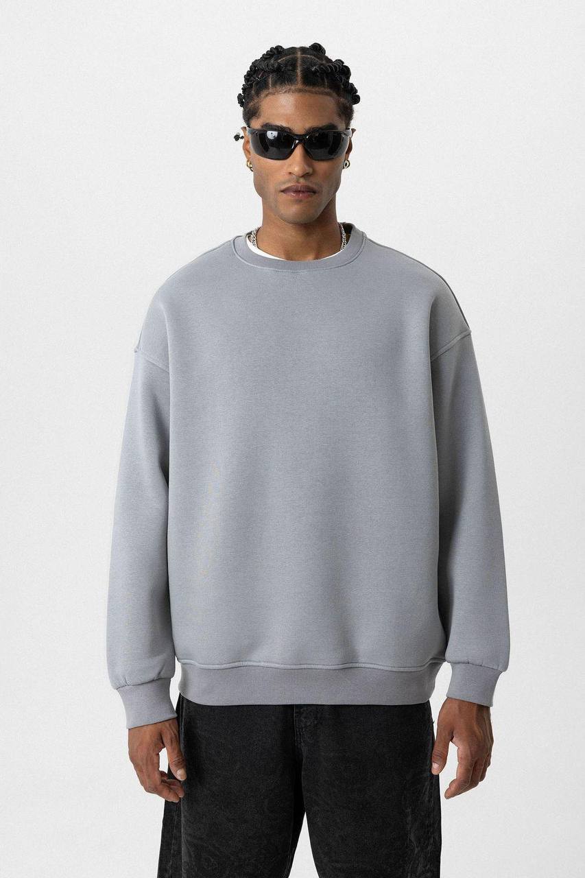Vamos Premium Oversized Sweatshirt in Grey