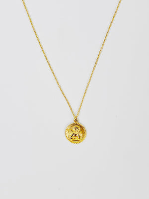 Garm Island Cherub necklace in gold