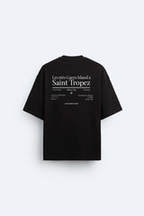 Garm Island St Tropez Backprint T-shirt in black