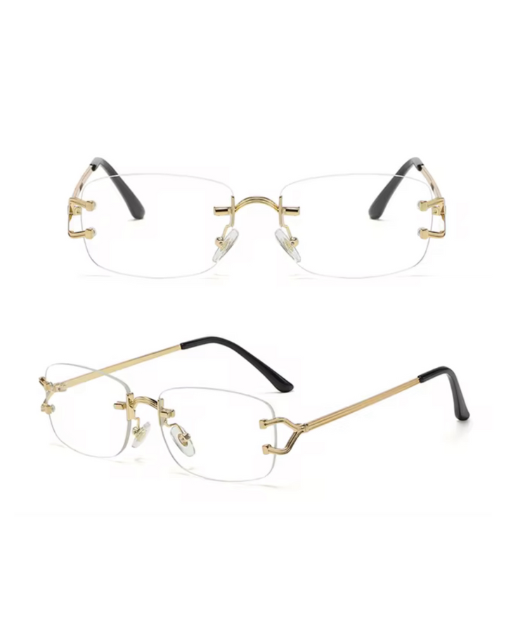 Vintage Rimless Transparent Sunglasses