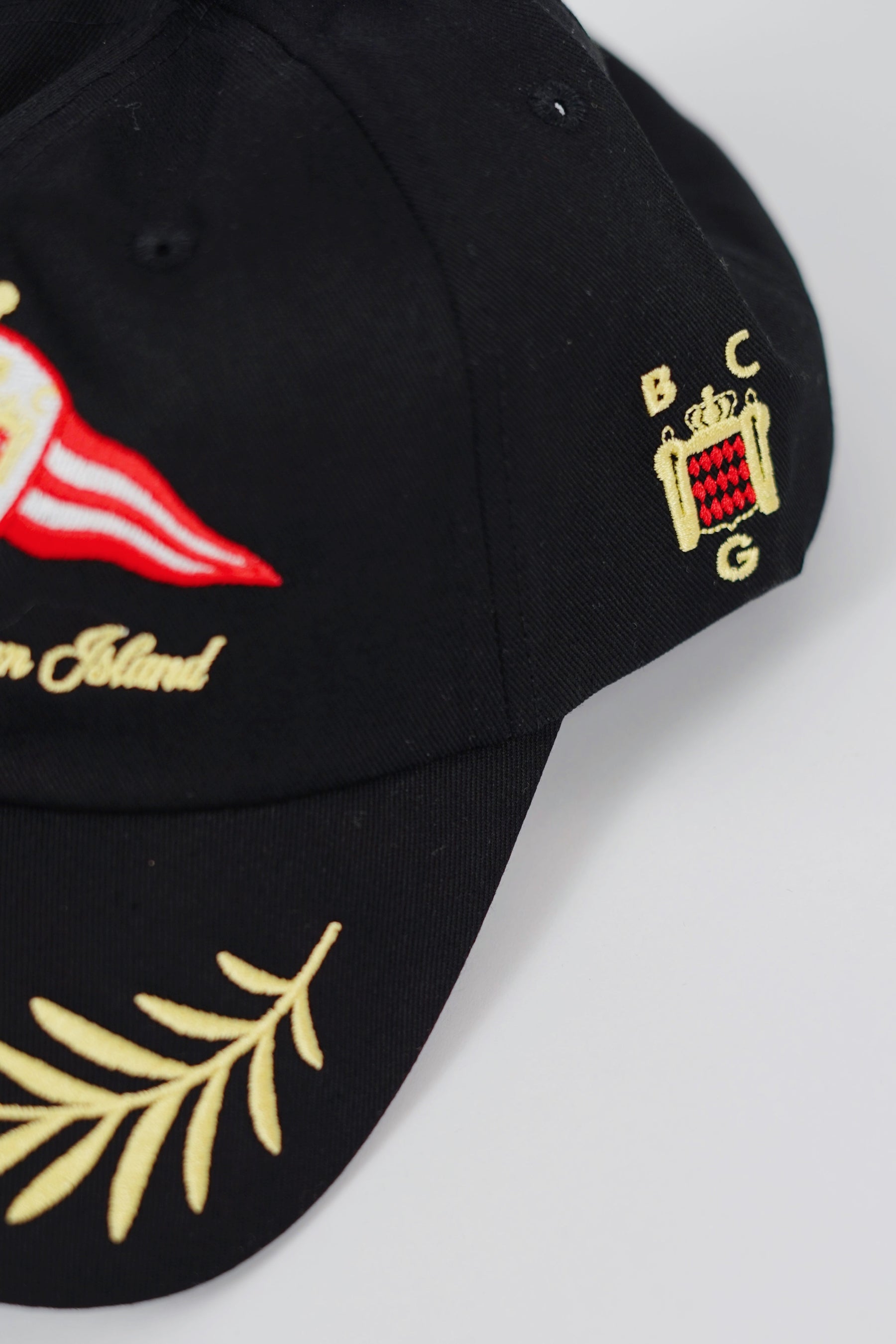 Garm Island Boat Club Panel Cap in Black