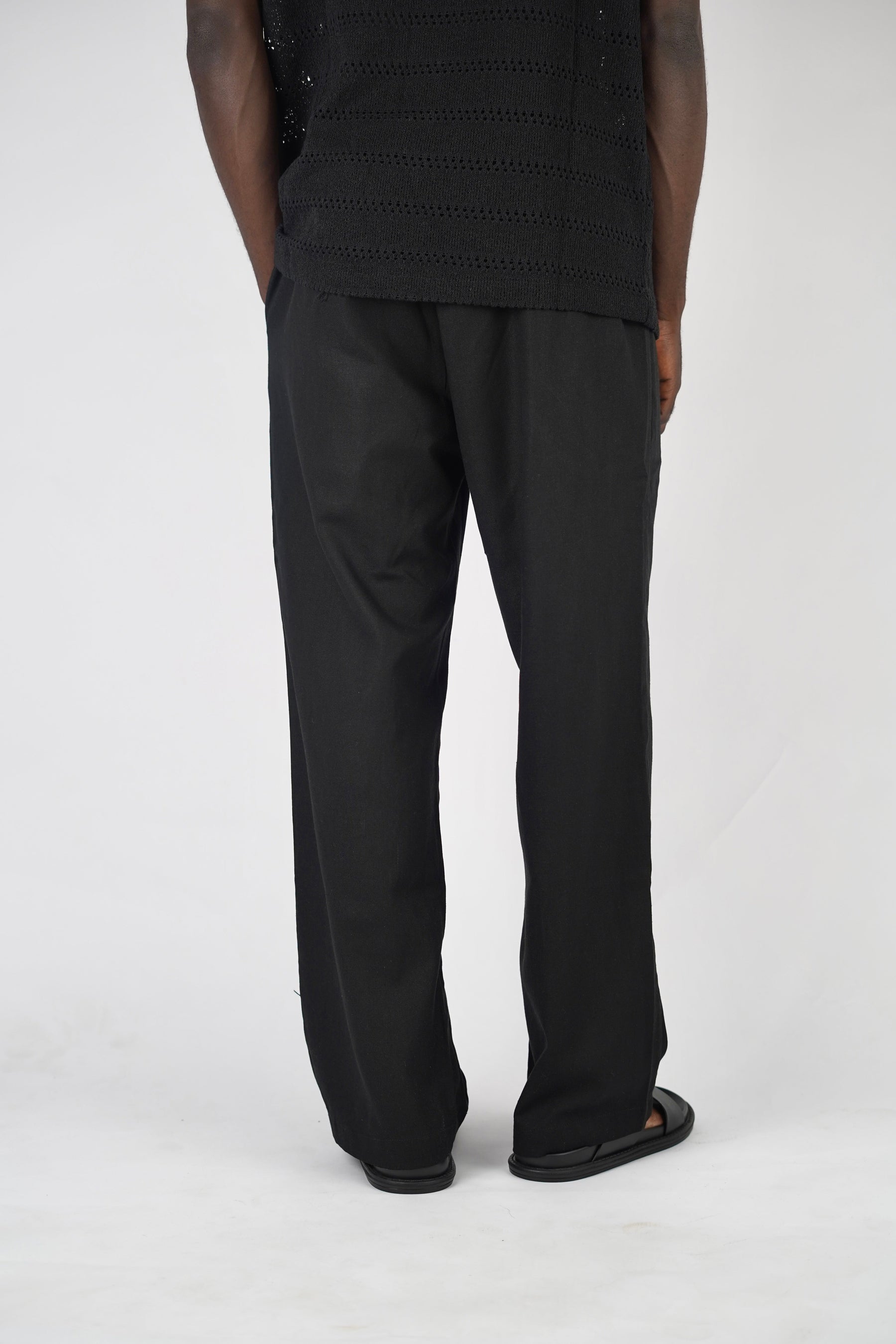 Garm Island Linen Hemp Pants in Black