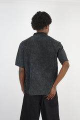 Essence of Life Oversized Short Sleeve Shirt in Acid Wash