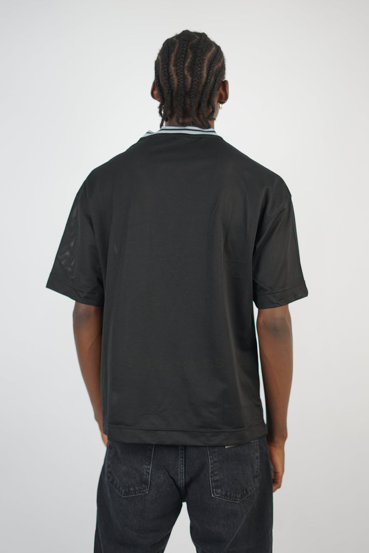 Vamos Premium League Mesh Jersey T-shirt in Black