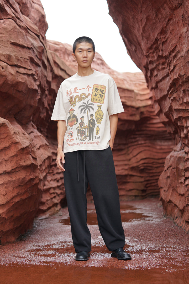 Garm Island Homage T-shirt in Beige