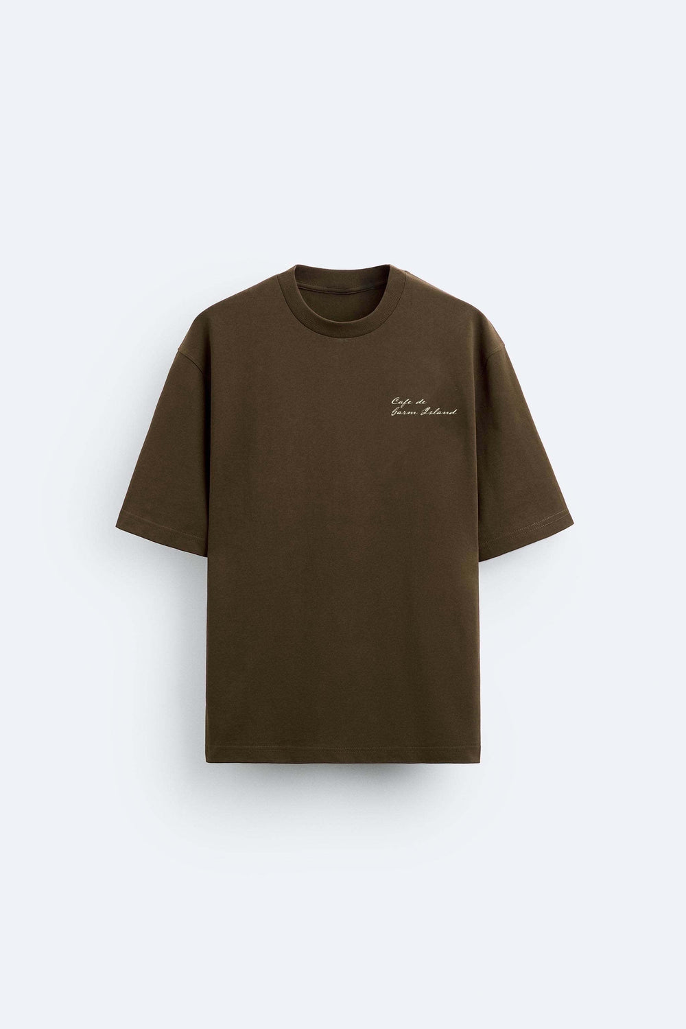 Garm Island Café T-shirt in brown
