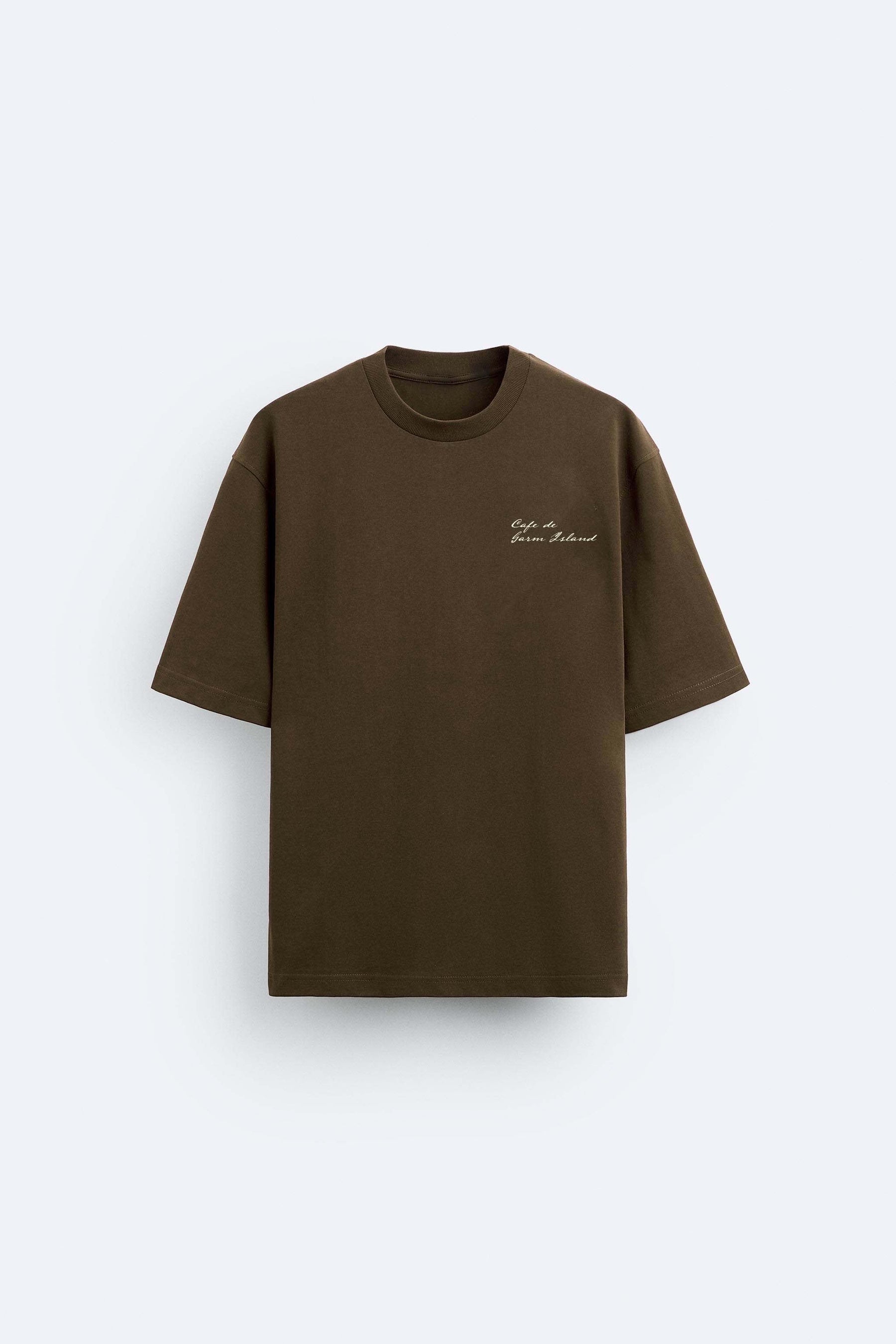 Garm Island Café T-shirt in brown