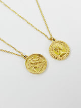 Garm Island Elizabeth Coin reversible necklace in gold