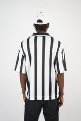 Vamos Numero Oversize Striped Jersey T-shirt in White