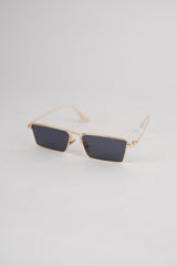 Black zombie Lens Slim Rectangular Aviator Sun glasses