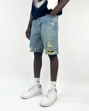 Difransel distressed jeans in dark blue