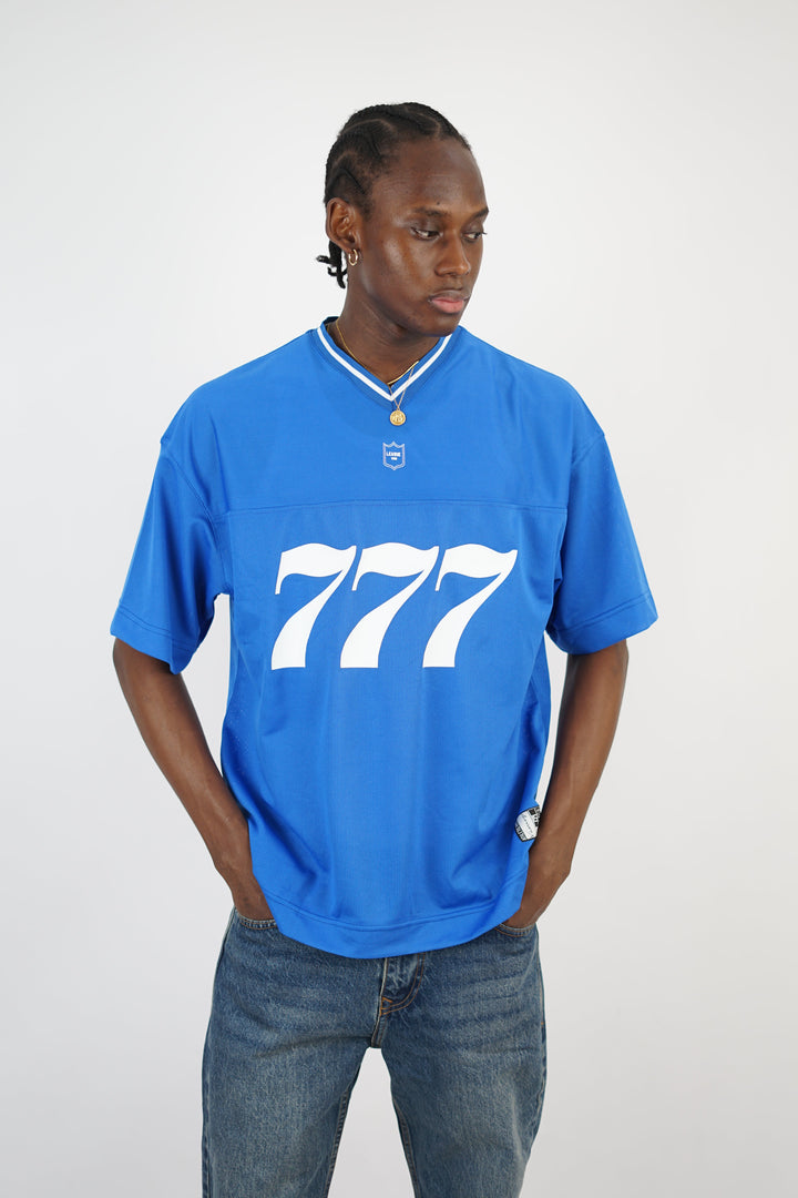 Vamos Premium League Mesh Jersey T-shirt in Blue