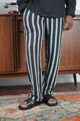 Massimo Cariño striped pants in black