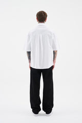 Machinist Contrast Print Oversized Shirt in white