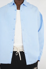 Vamos Pinstripe Shirt in blue