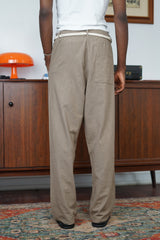 Essence of Life Baggy Linen Pants in Coffee