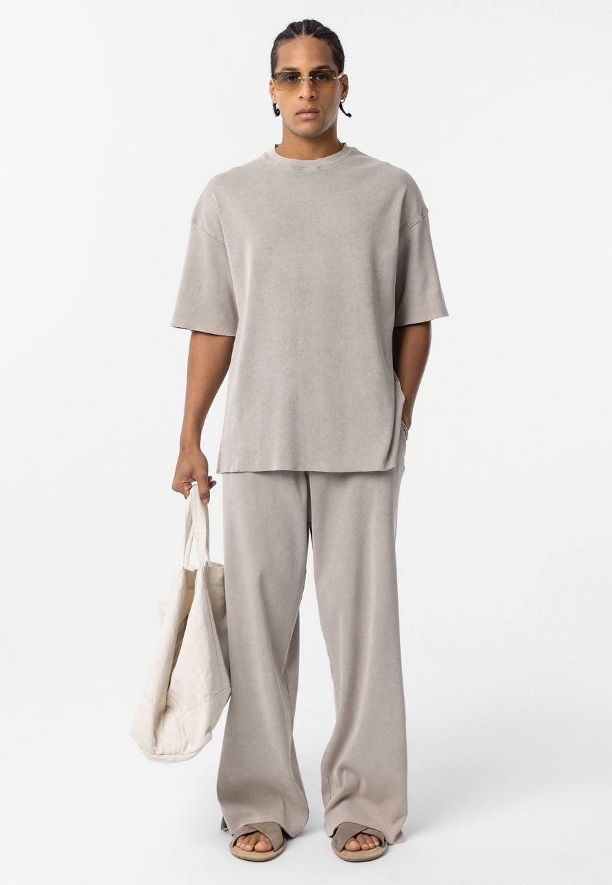 Essence of life washed pants in stone