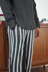 Massimo Cariño striped pants in black